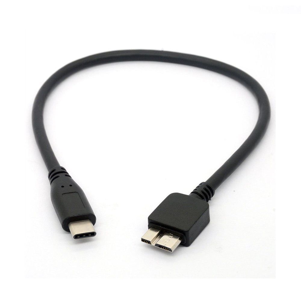 0.35m Computer Hard Drive Cable Type-C to Micro 3.0 5Gbps Data Transfer Cord - UNIQKART