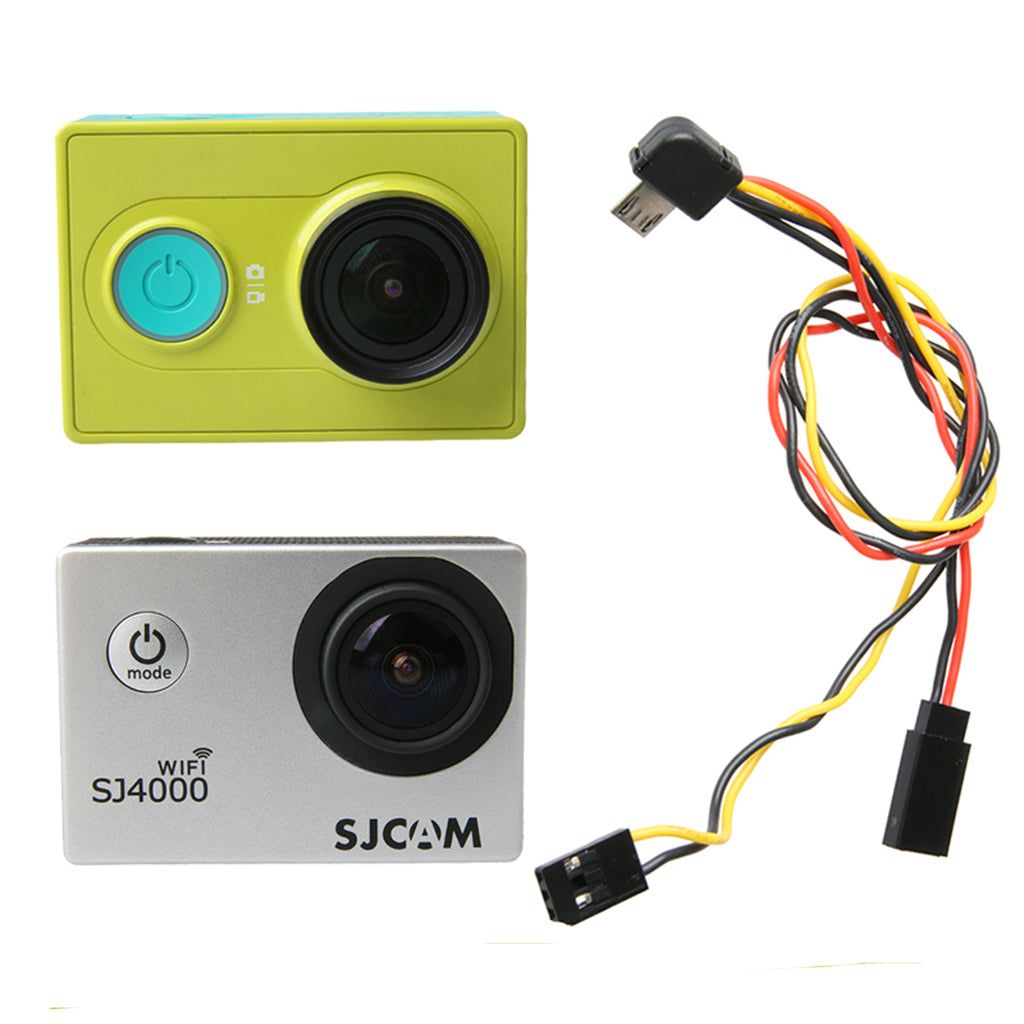 0.3M Micro USB to AV Output Video Audio Transmitter Cable for SJ4000 SJ6000 XiaoYi I Sport Camera - UNIQKART