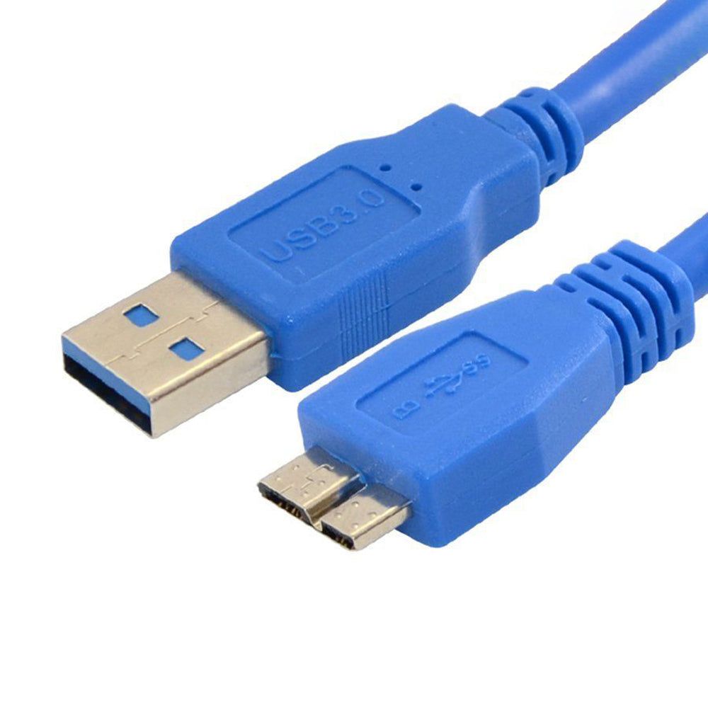 0.3m USB 3.0 Extension Cable A Male to Micro-B Adapter Converter Charger Cable Wire Cord for Mobile Hard Disk - UNIQKART