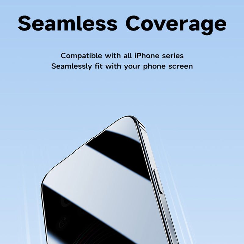 0.3mm Thin Anti-spy Screen Film for iPhone 15 High Aluminum-silicon Glass Screen Protector - UNIQKART