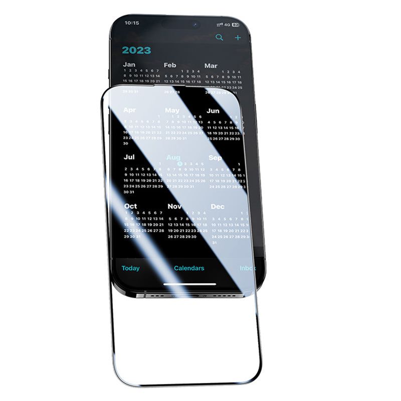 0.3mm Thin Screen Protector for iPhone 15 Plus Anti-spy High Aluminum-silicon Glass Screen Film - UNIQKART