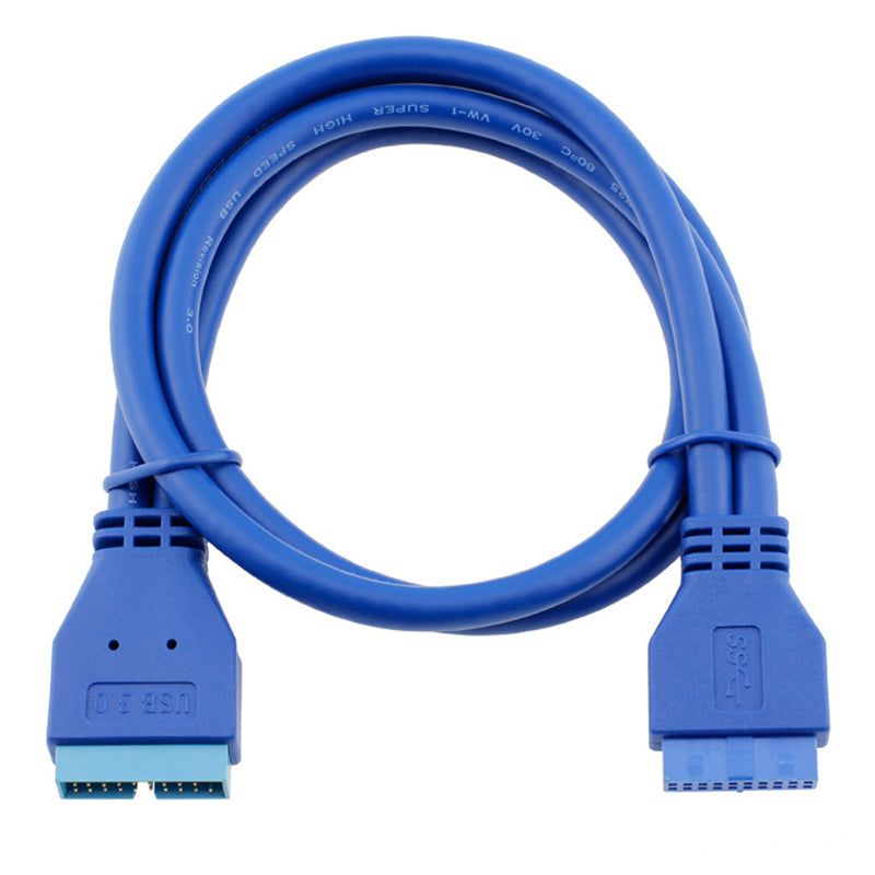 0.5m Male to Female USB 3.0 Motherboard 20 Pin Header Extension Adapter Cable - UNIQKART