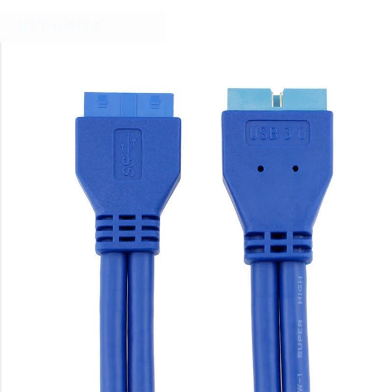 0.5m Male to Female USB 3.0 Motherboard 20 Pin Header Extension Adapter Cable - UNIQKART