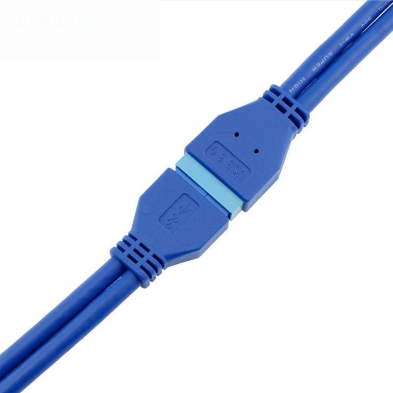 0.5m Male to Female USB 3.0 Motherboard 20 Pin Header Extension Adapter Cable - UNIQKART