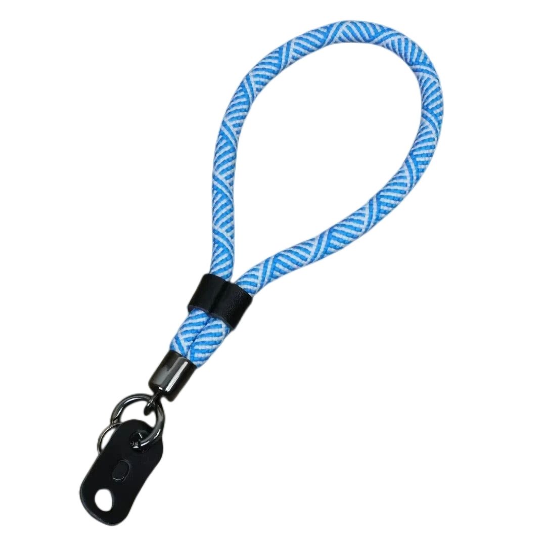 0.8 x 21cm Nylon Wrist Strap for Micro SLR Cameras Anti-Lost Portable Safety Hand Strap - Blue Strip - UNIQKART