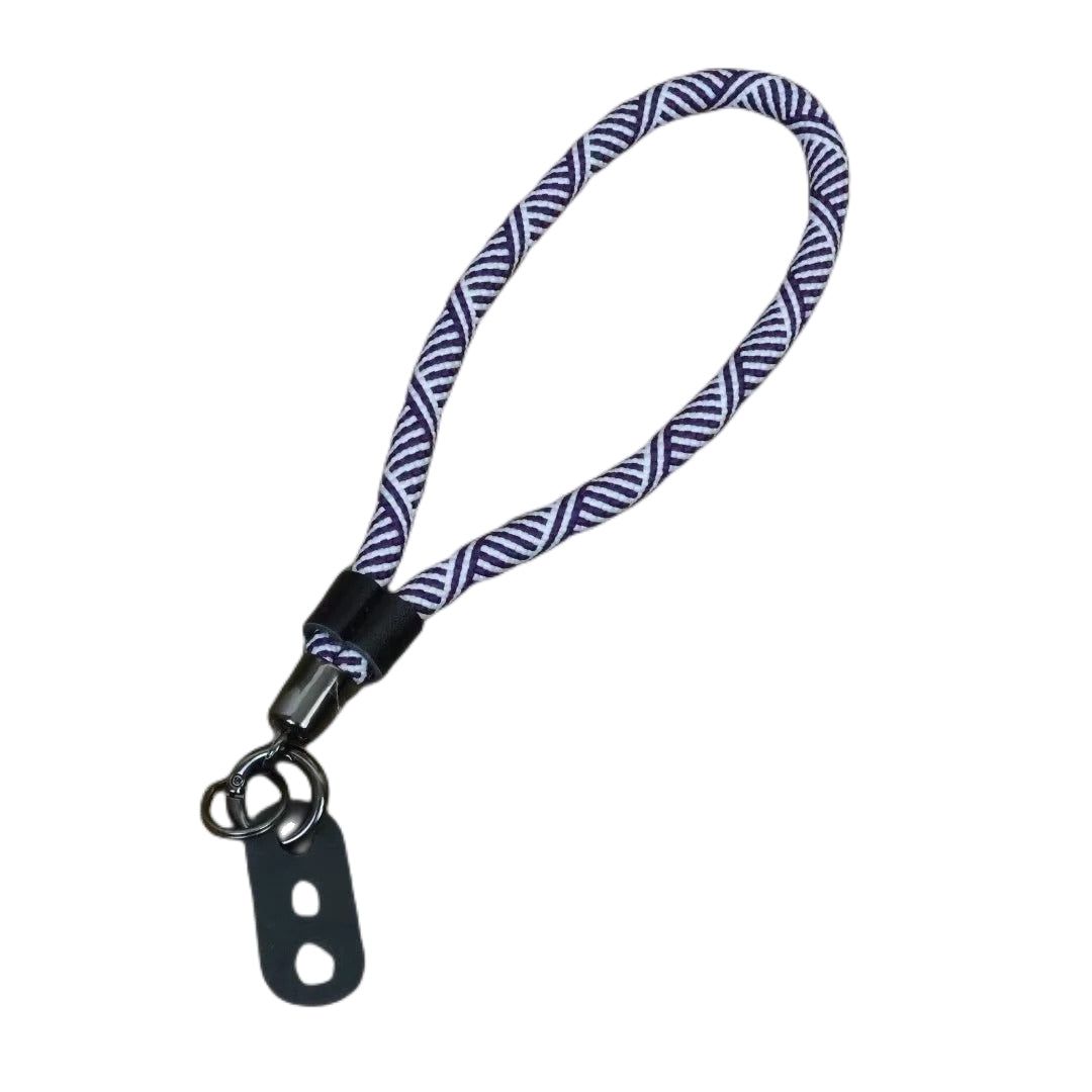0.8 x 21cm Nylon Wrist Strap for Micro SLR Cameras Anti-Lost Portable Safety Hand Strap - Purple Strip - UNIQKART