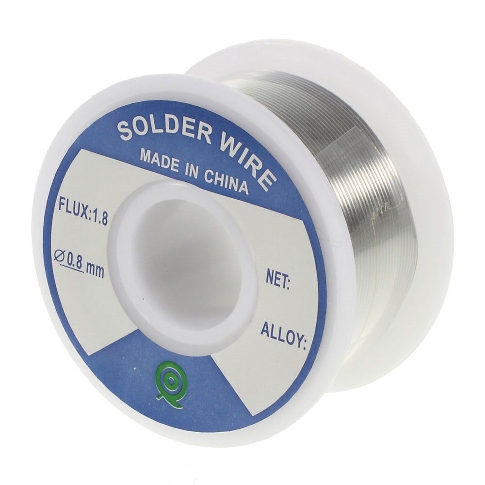 0.8mm Tin Lead Soldering Solder Wire Rosin Core Reel - UNIQKART