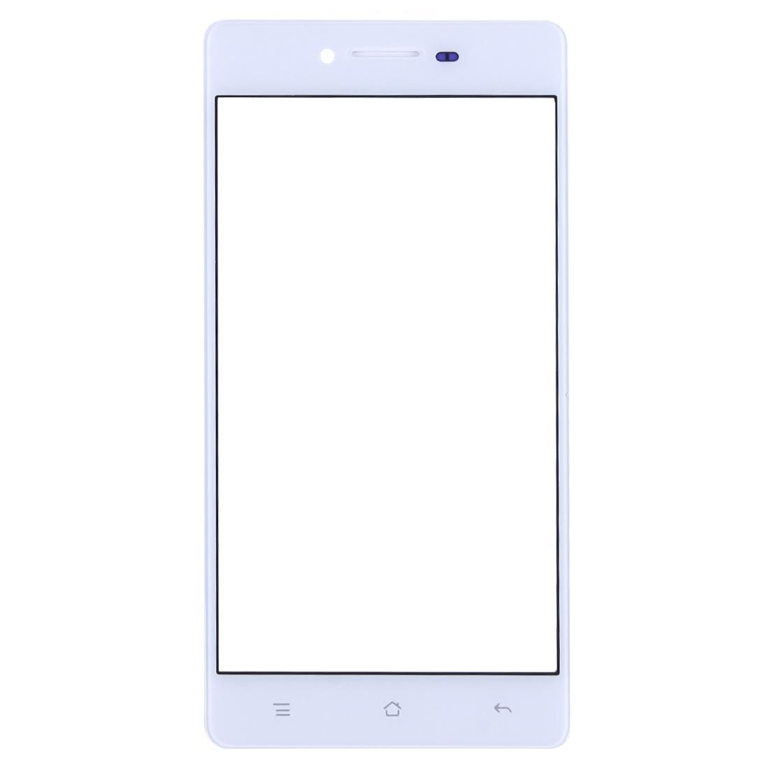 For OPPO R7 Front Screen Outer Glass Lens (White)