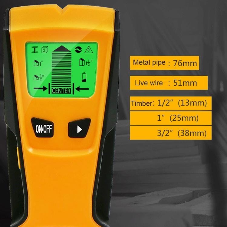 TH210 3 in 1 Wall Metal Detector for Voltage and Cable with Metal Detection Function