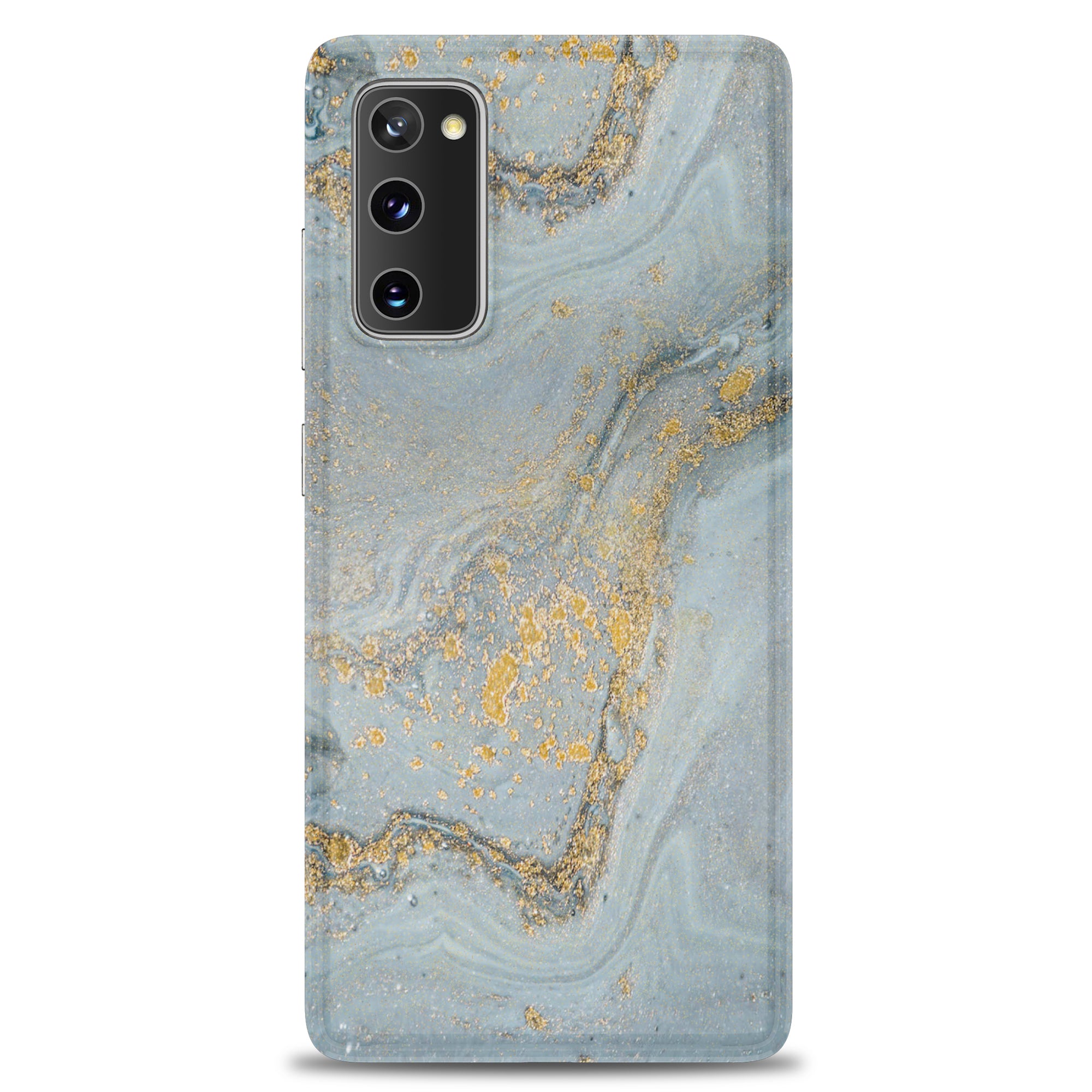 For Samsung Galaxy S20 FE 4G/5G/S20 Lite/S20 FE 2022 Gilding Marble Pattern Printing TPU Phone Cover Shell - Grey