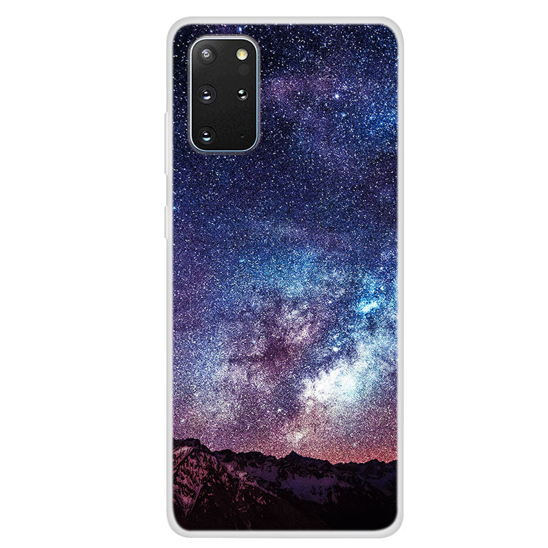 Space Series Pattern Printing Soft TPU Back Case for Samsung Galaxy S20 Plus - Style F