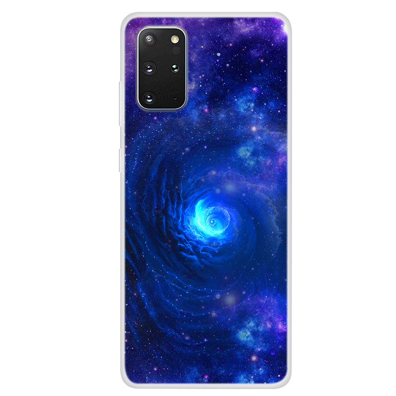 Space Series Pattern Printing Soft TPU Back Case for Samsung Galaxy S20 Plus - Style K