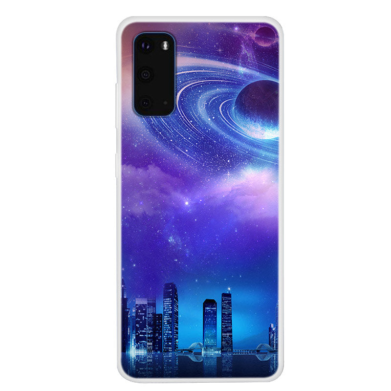 Space Series Pattern Printing TPU Phone Cover for Samsung Galaxy S20 4G/S20 5G - Style A