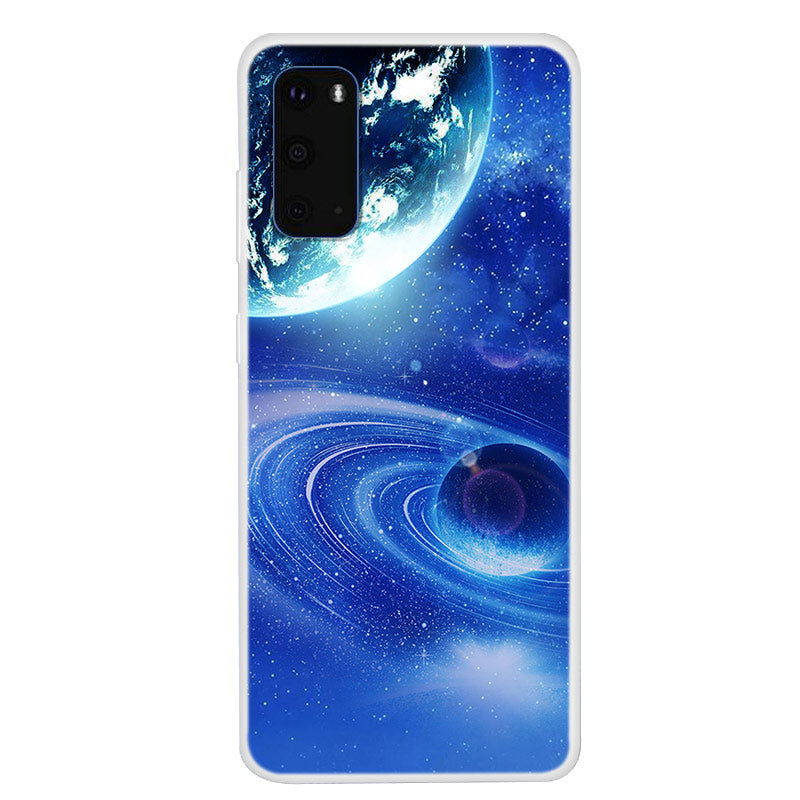 Space Series Pattern Printing TPU Phone Cover for Samsung Galaxy S20 4G/S20 5G - Style C