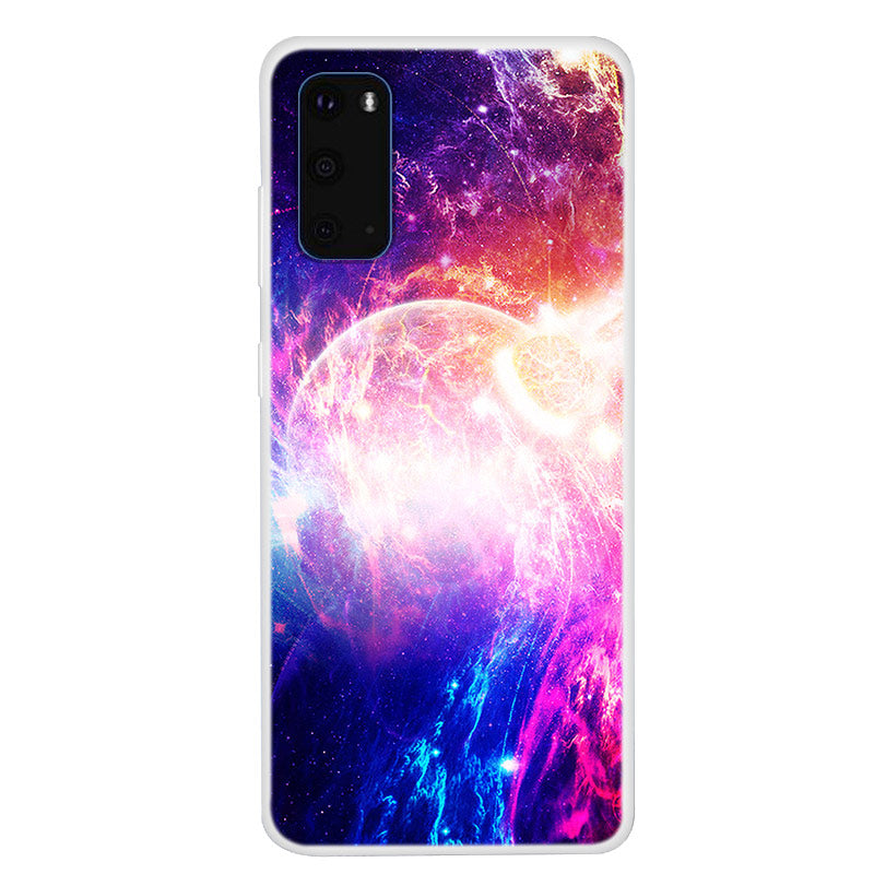 Space Series Pattern Printing TPU Phone Cover for Samsung Galaxy S20 4G/S20 5G - Style D