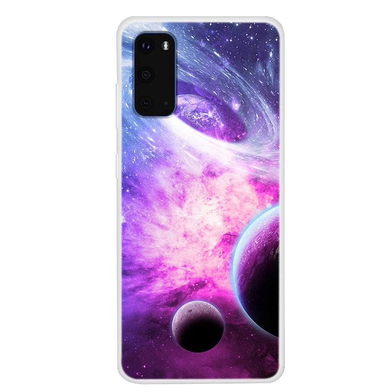 Space Series Pattern Printing TPU Phone Cover for Samsung Galaxy S20 4G/S20 5G - Style Q