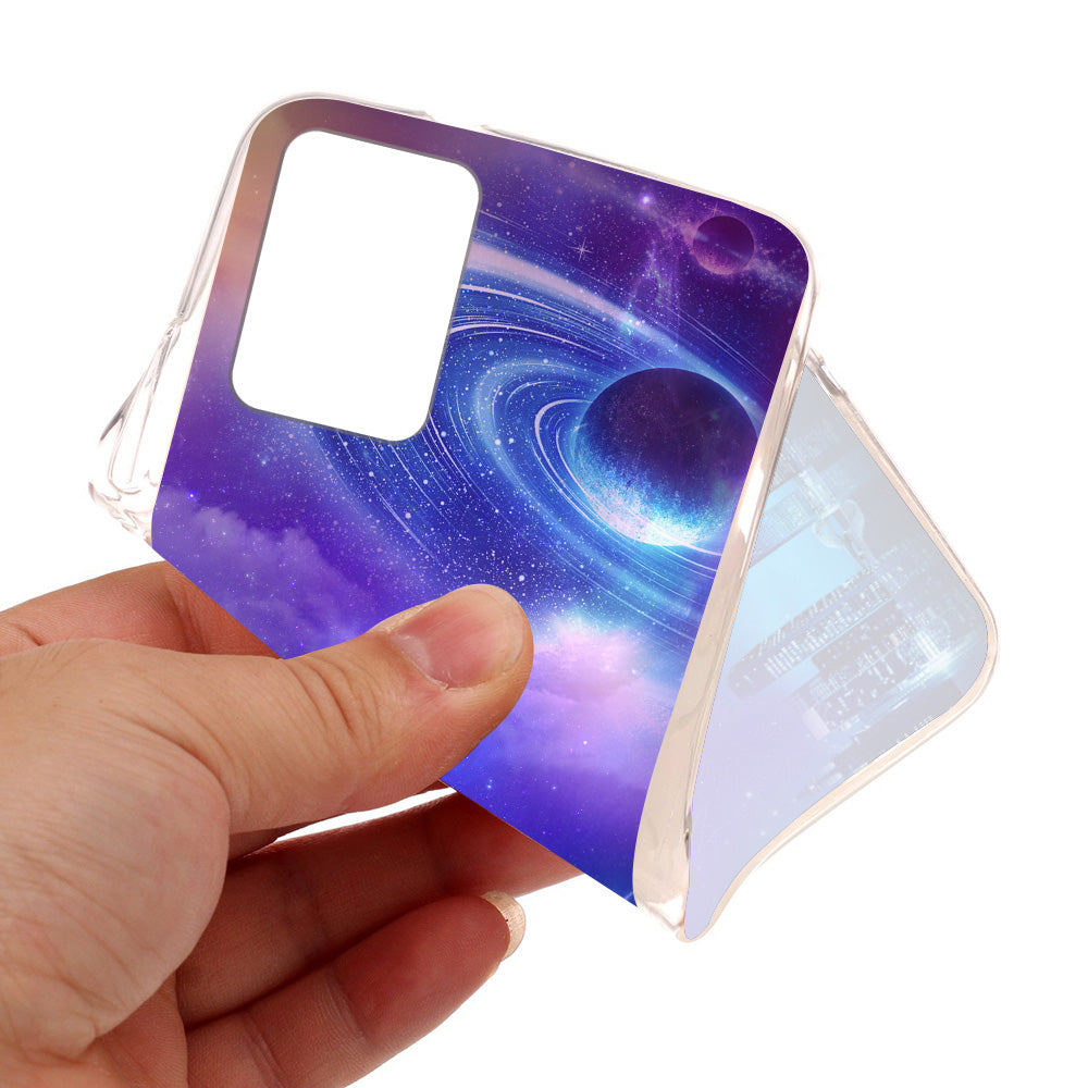 Space Series Pattern TPU Phone Case for Samsung Galaxy S20 Ultra 5G/ S20 Ultra - City Starry Sky