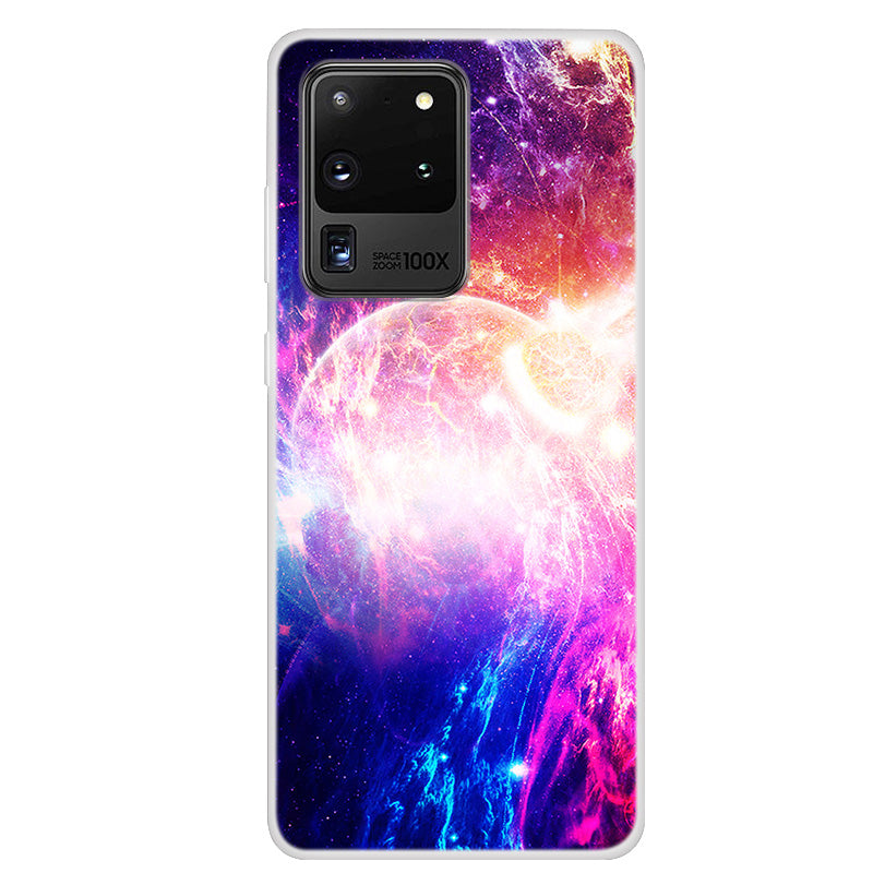 Space Series Pattern TPU Phone Case for Samsung Galaxy S20 Ultra 5G/ S20 Ultra - Mars