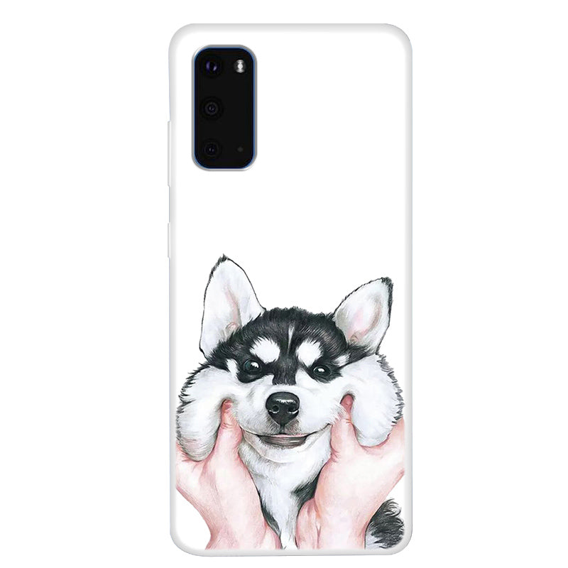 Pattern Printing Soft TPU Shell for Samsung Galaxy S20 4G/S20 5G - Husky