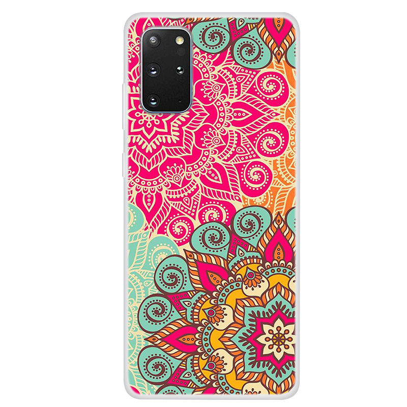 Pattern Printing TPU Back Case for Samsung Galaxy S20 Plus - Beautiful Flowers