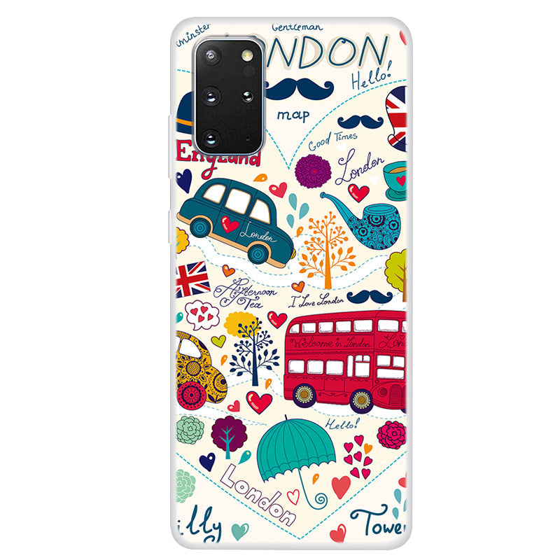 Pattern Printing TPU Back Case for Samsung Galaxy S20 Plus - London Elements