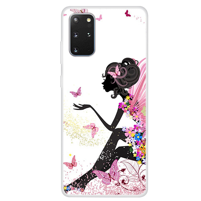 Pattern Printing TPU Back Case for Samsung Galaxy S20 Plus - Fairy Lady