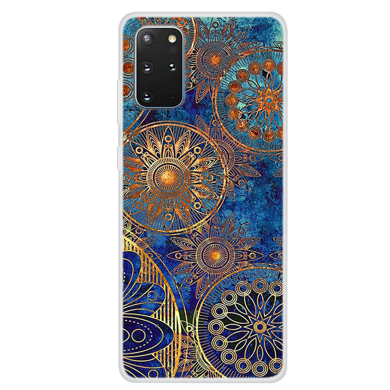 Pattern Printing TPU Back Case for Samsung Galaxy S20 Plus - Mandala Flower