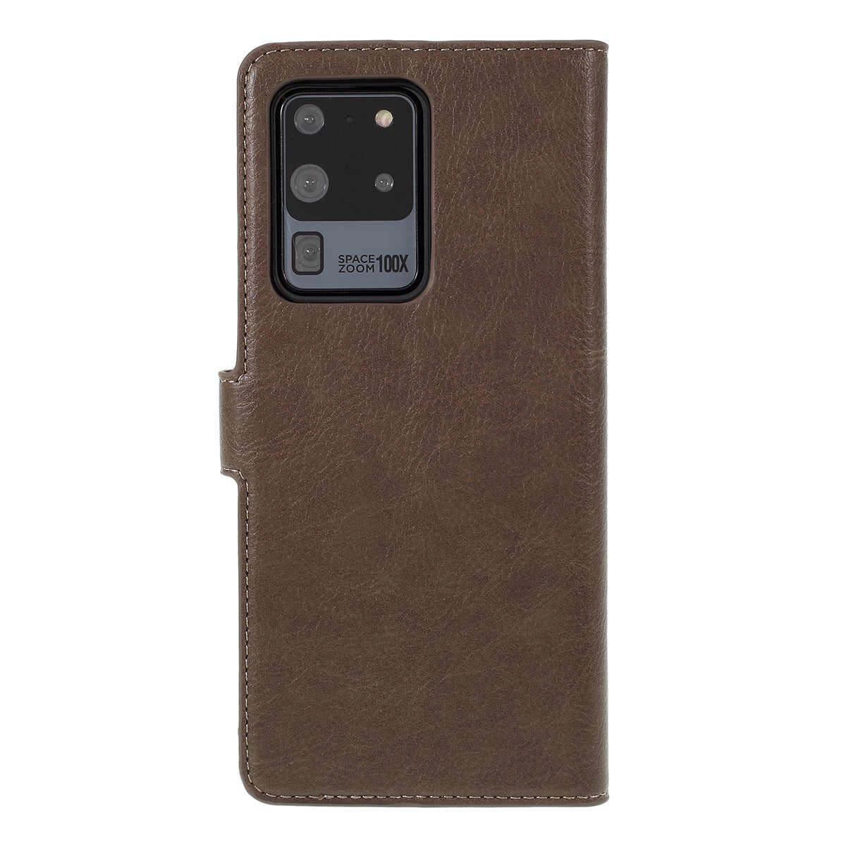 KAIYUE Wallet Leather Stand Case for Samsung Galaxy S20 Ultra - Coffee