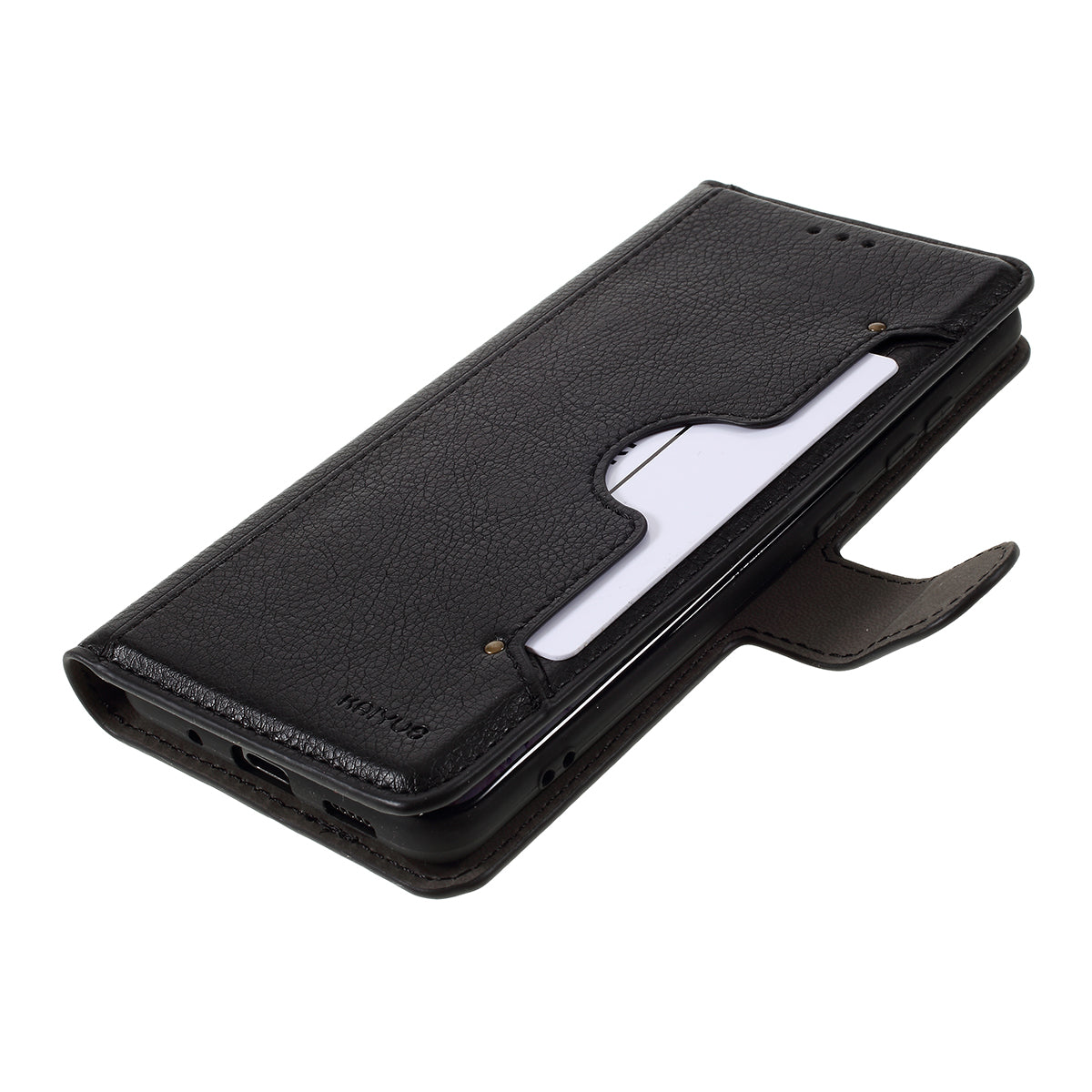 KAIYUE Leather Stand Case with Card Slots for Samsung Galaxy S20 4G/S20 5G - Black