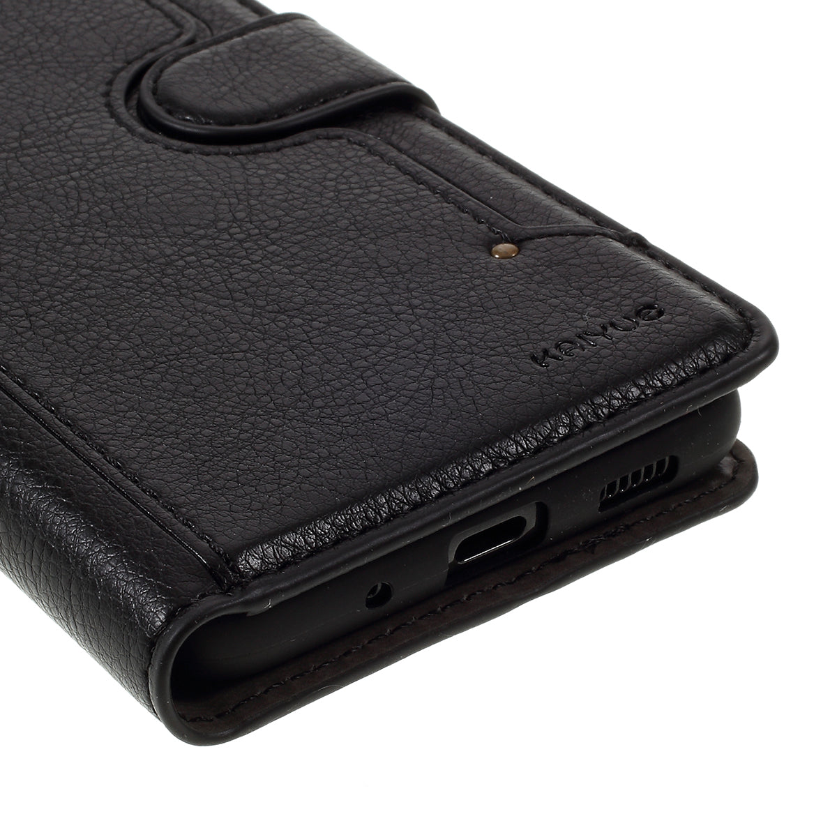 KAIYUE Leather Stand Case with Card Slots for Samsung Galaxy S20 4G/S20 5G - Black