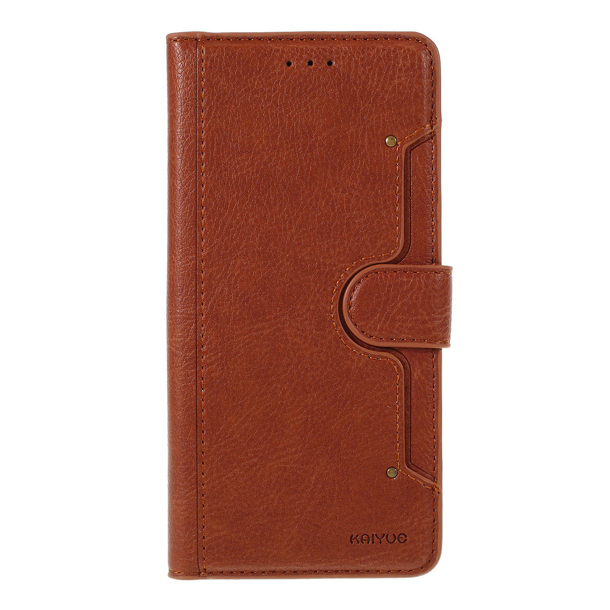 KAIYUE Leather Stand Case with Card Slots for Samsung Galaxy S20 4G/S20 5G - Brown