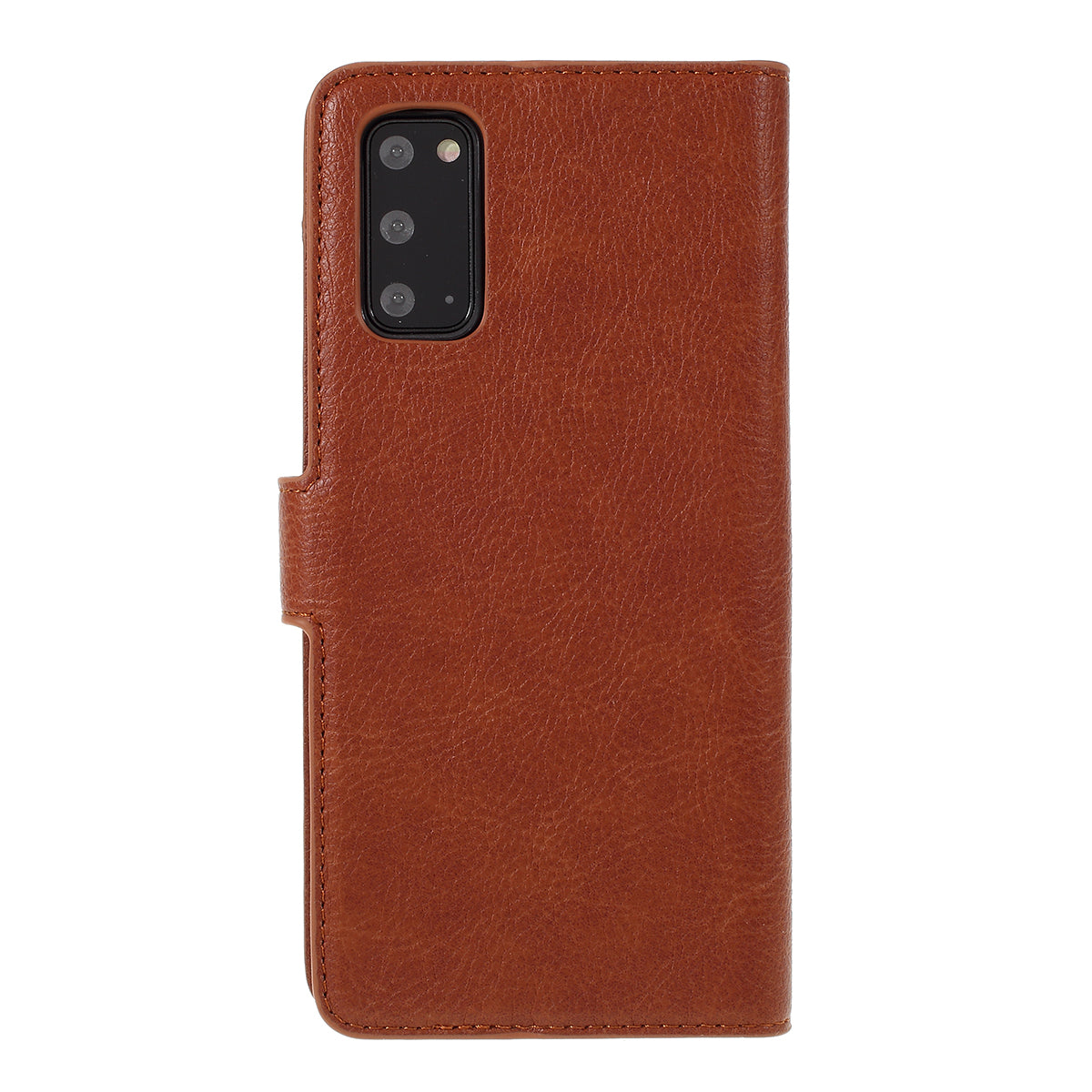 KAIYUE Leather Stand Case with Card Slots for Samsung Galaxy S20 4G/S20 5G - Brown