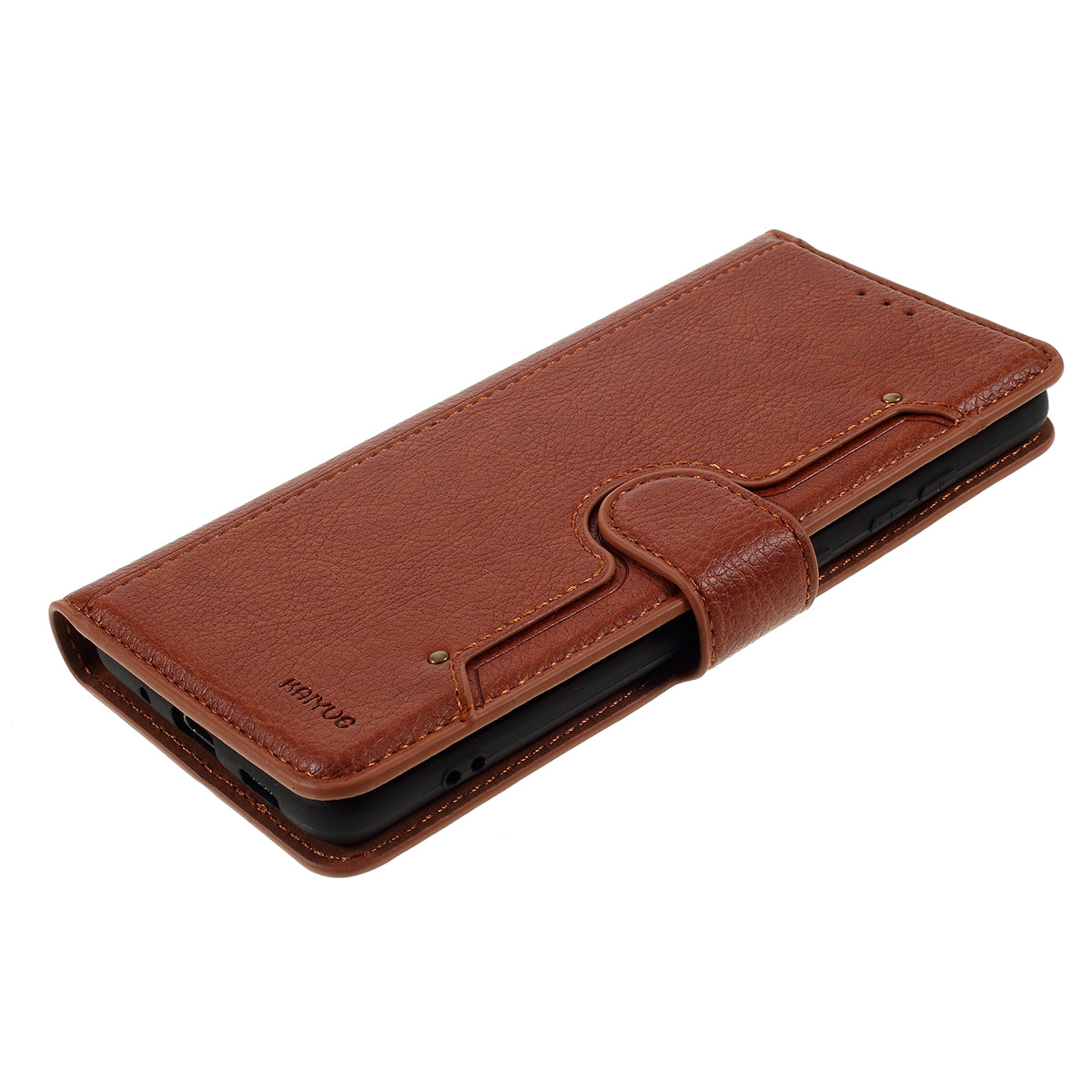 KAIYUE Leather Stand Case with Card Slots for Samsung Galaxy S20 4G/S20 5G - Brown