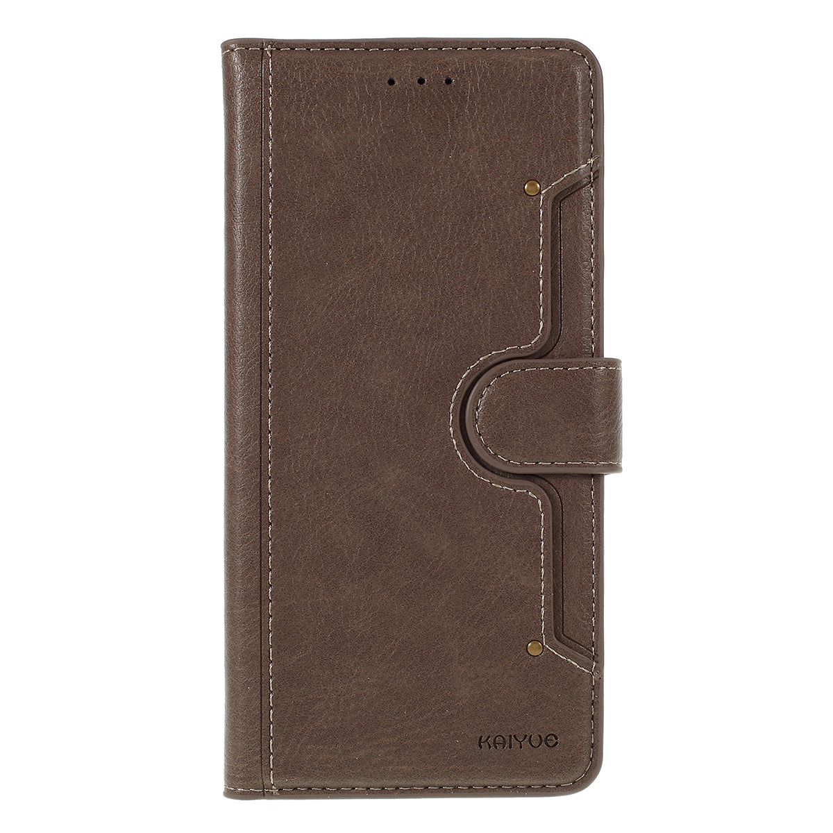 KAIYUE Leather Stand Case with Card Slots for Samsung Galaxy S20 4G/S20 5G - Coffee