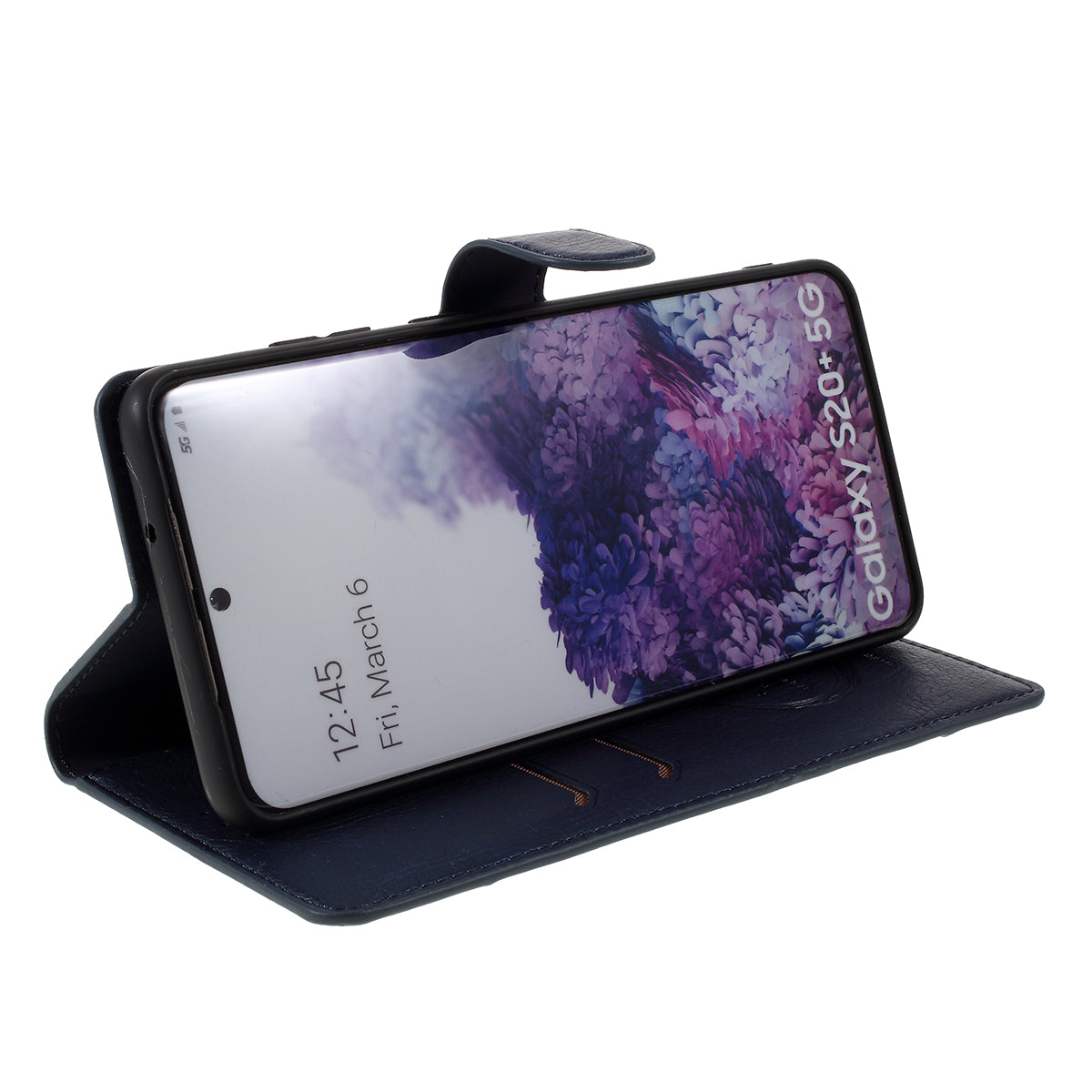 KAIYUE Magnetic Leather Stand Case for Samsung Galaxy S20 Plus - Blue