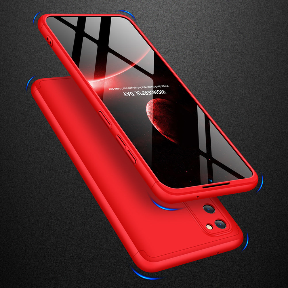 GKK Detachable 3-Piece Matte Hard PC Back Shell for Samsung Galaxy S20 4G/S20 5G - Red