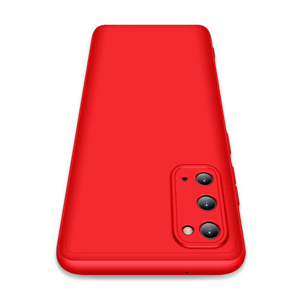 GKK Detachable 3-Piece Matte Hard PC Back Shell for Samsung Galaxy S20 4G/S20 5G - Red