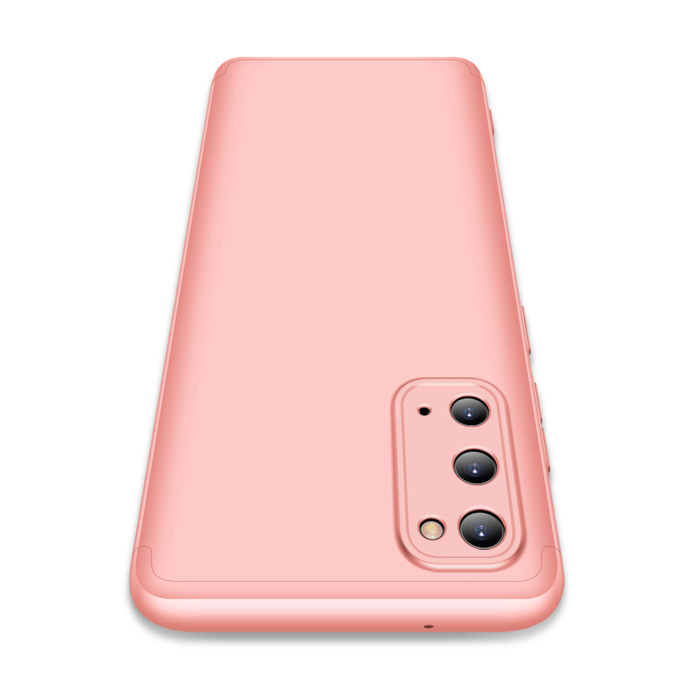 GKK Detachable 3-Piece Matte Hard PC Back Shell for Samsung Galaxy S20 4G/S20 5G - Rose Gold