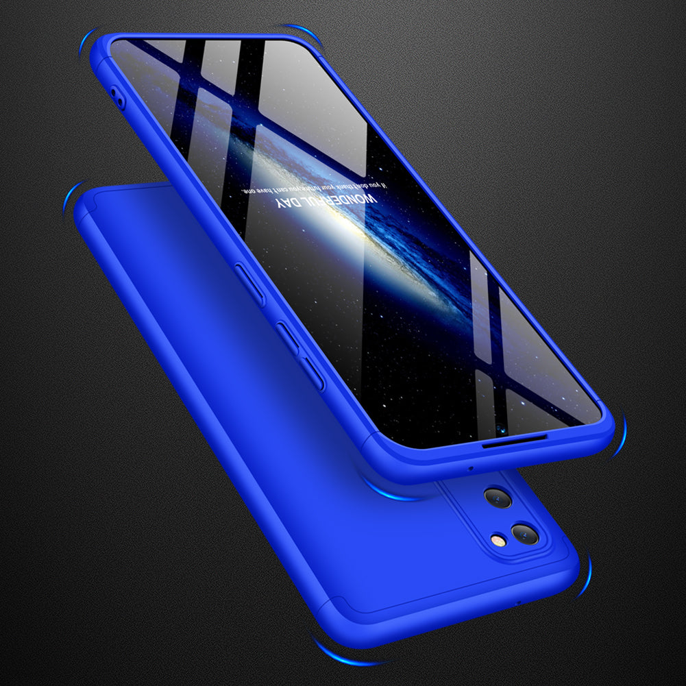 GKK Detachable 3-Piece Matte Hard PC Back Shell for Samsung Galaxy S20 4G/S20 5G - Blue