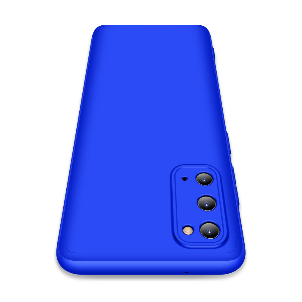 GKK Detachable 3-Piece Matte Hard PC Back Shell for Samsung Galaxy S20 4G/S20 5G - Blue