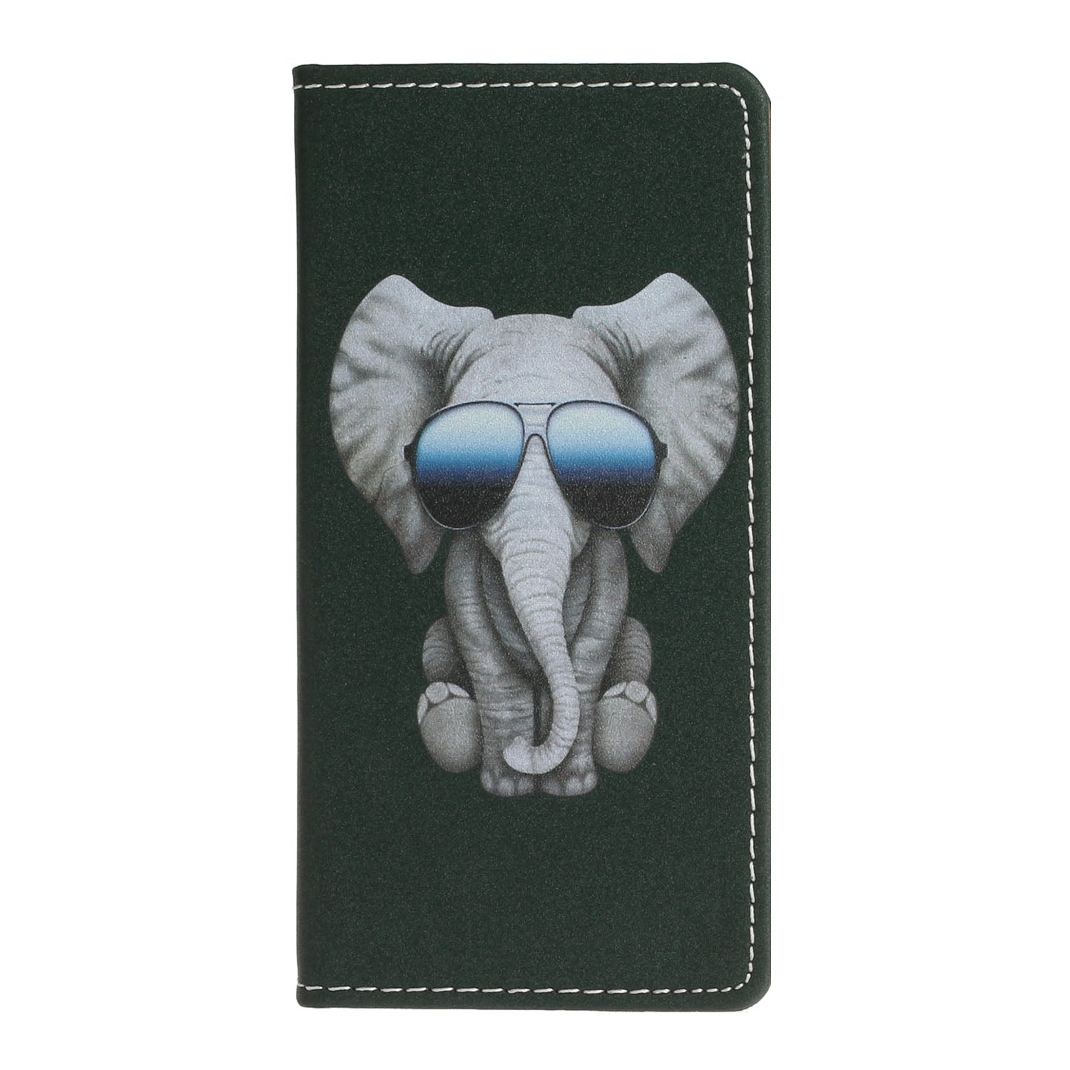 Stylish Pattern Printing Leather Stand Case with Card Slots Cover for Samsung Galaxy S20 Ultra - Elephant