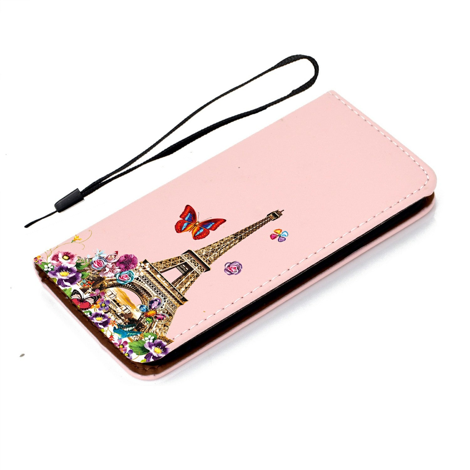 Stylish Pattern Printing Leather Stand Case with Card Slots Cover for Samsung Galaxy S20 Ultra - Eiffel Tower