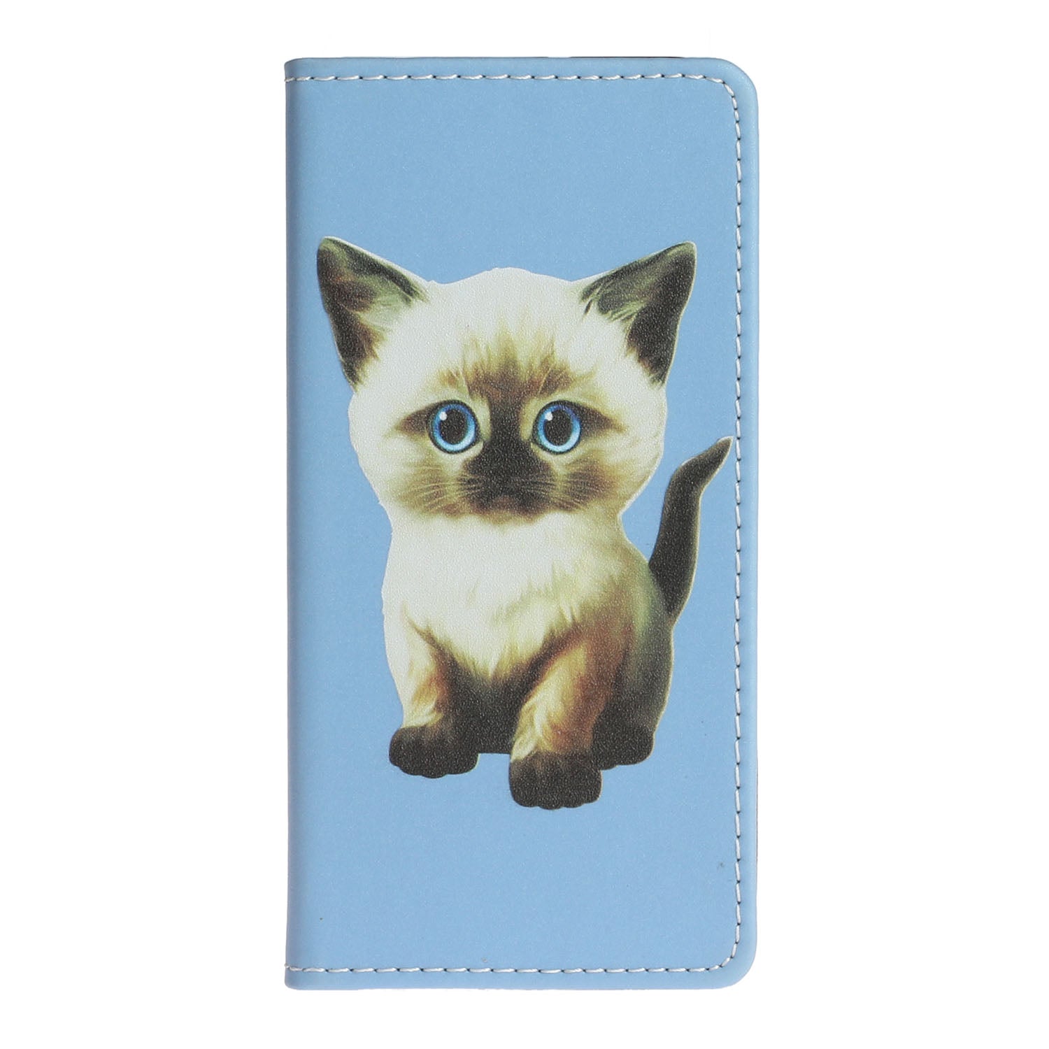 Stylish Pattern Printing Leather Stand Case with Card Slots Cover for Samsung Galaxy S20 Ultra - Cat