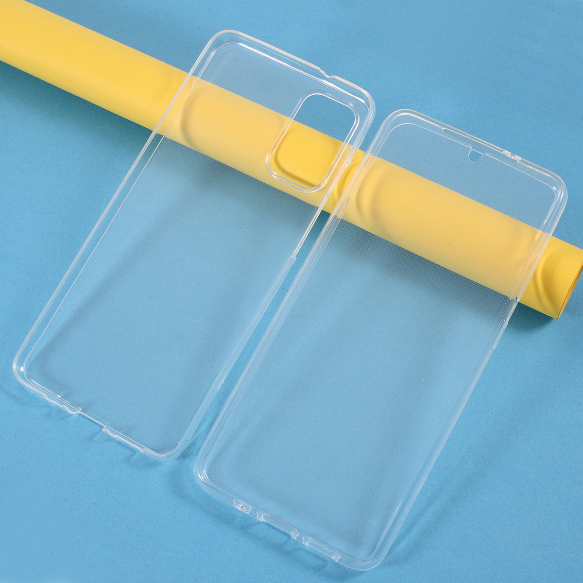 2 in 1 Front + Back Full Coverage Clear TPU Phone Casing for Samsung Galaxy S20 Plus