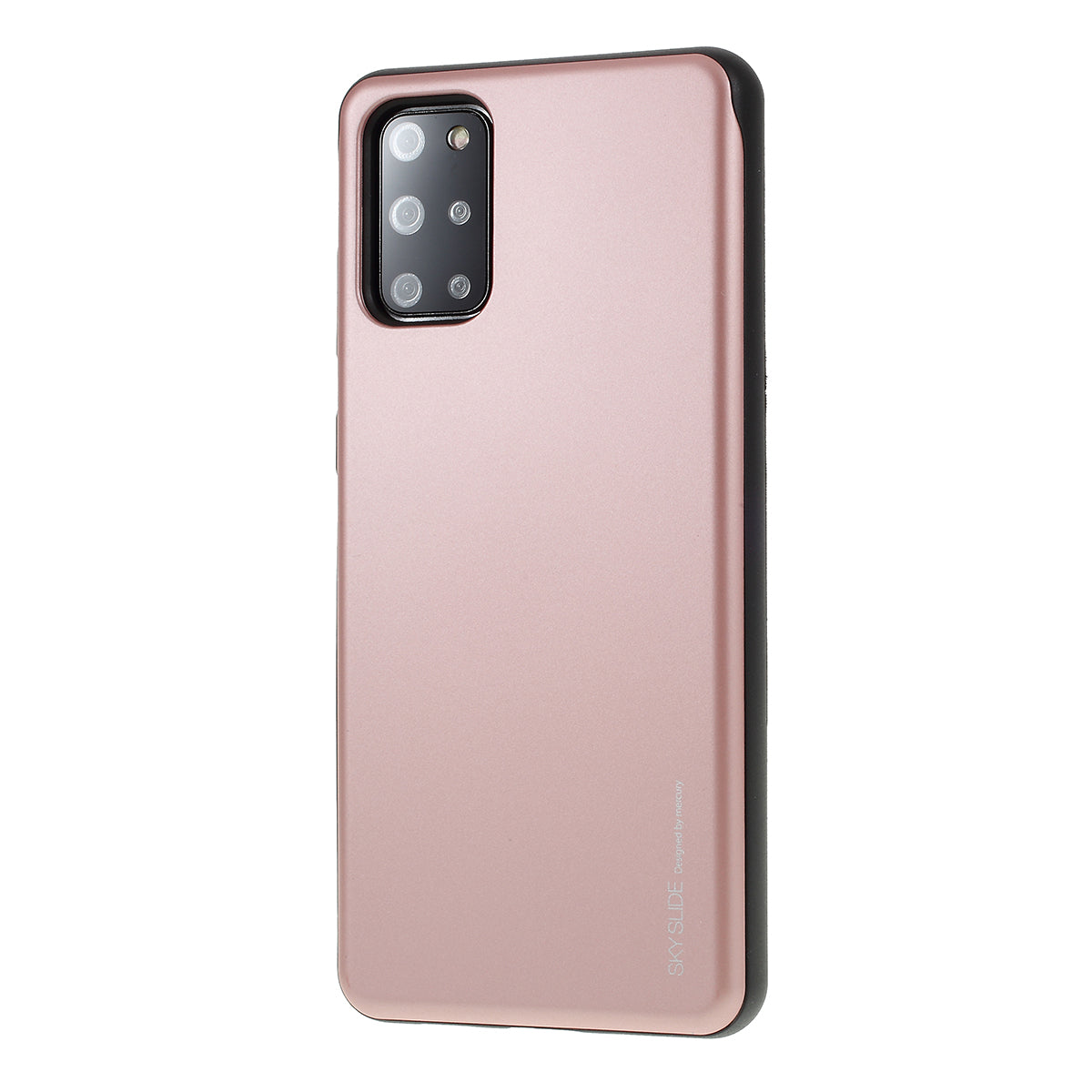 MERCURY GOOSPERY Sky Series Slide Card Slot PC TPU Phone Cover for Samsung Galaxy S20 Plus / S20 Plus 5G - Rose Gold