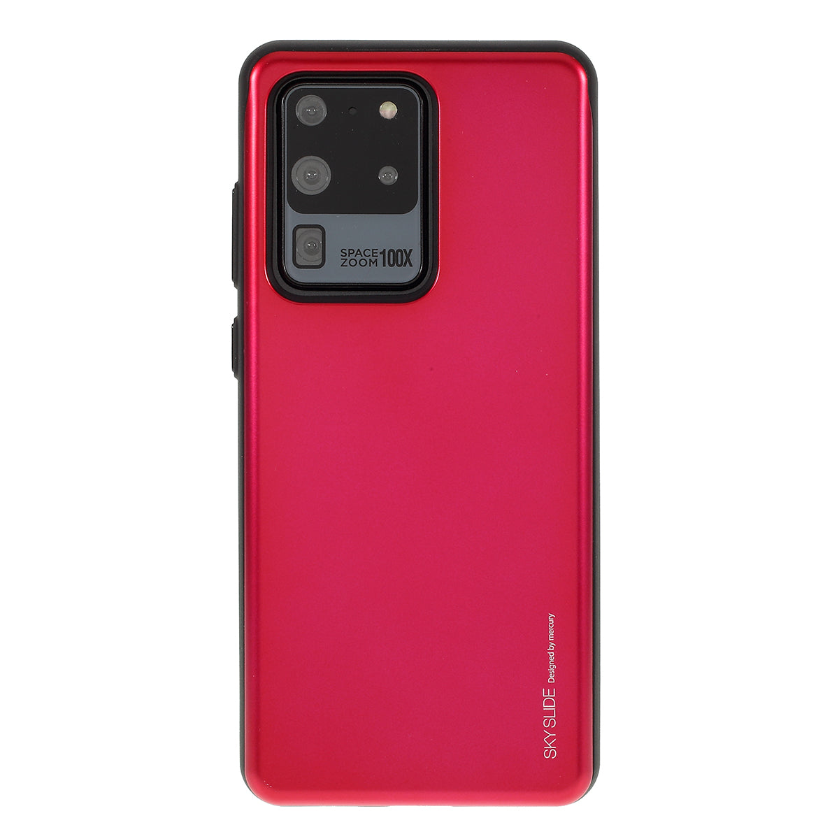 MERCURY GOOSPERY Sky Series Slide Card Slot PC TPU Phone Cover for Samsung Galaxy S20 Ultra - Red