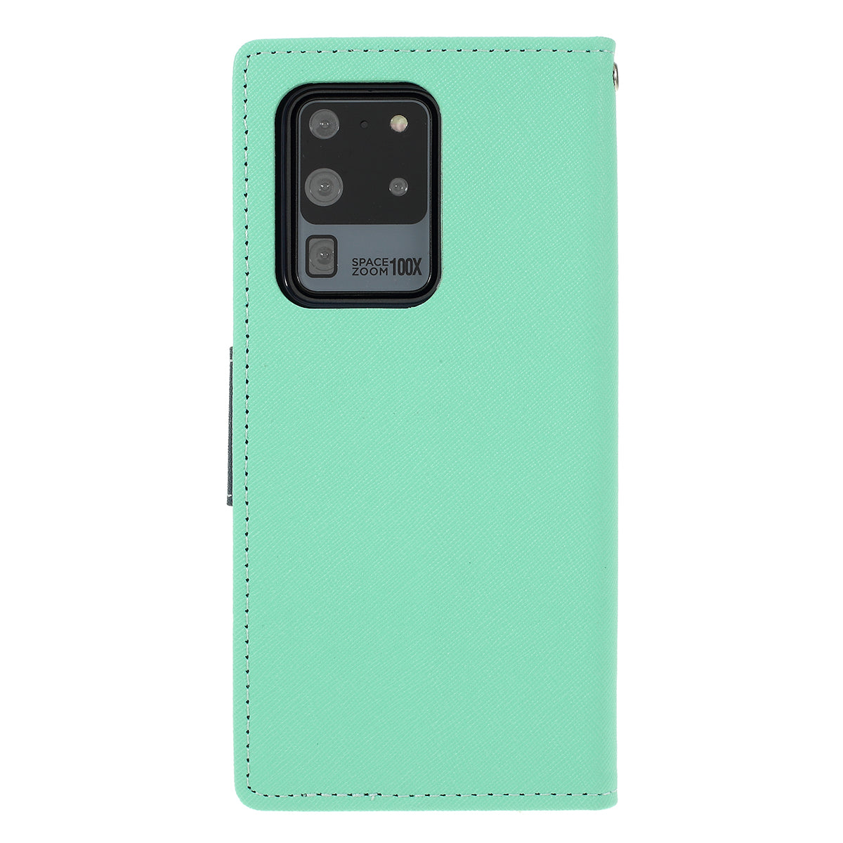 MERCURY GOOSPERY Fancy Diary Leather Wallet Mobile Phone Case for Samsung Galaxy S20 Ultra - Cyan