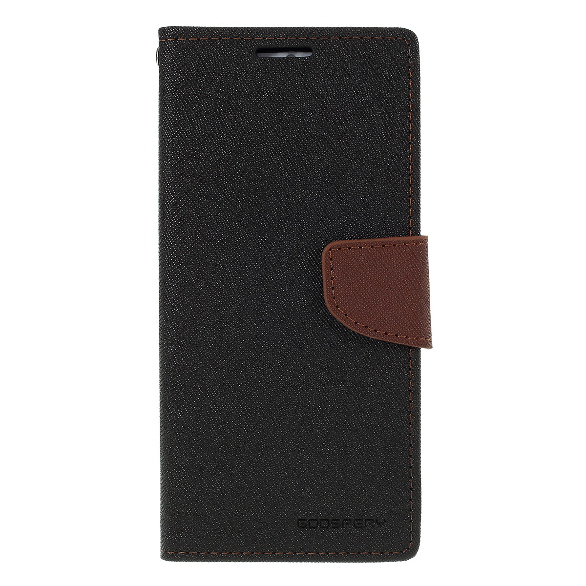 MERCURY GOOSPERY Fancy Diary Leather Protector Cover for Samsung Galaxy S20 Plus - Black / Brown