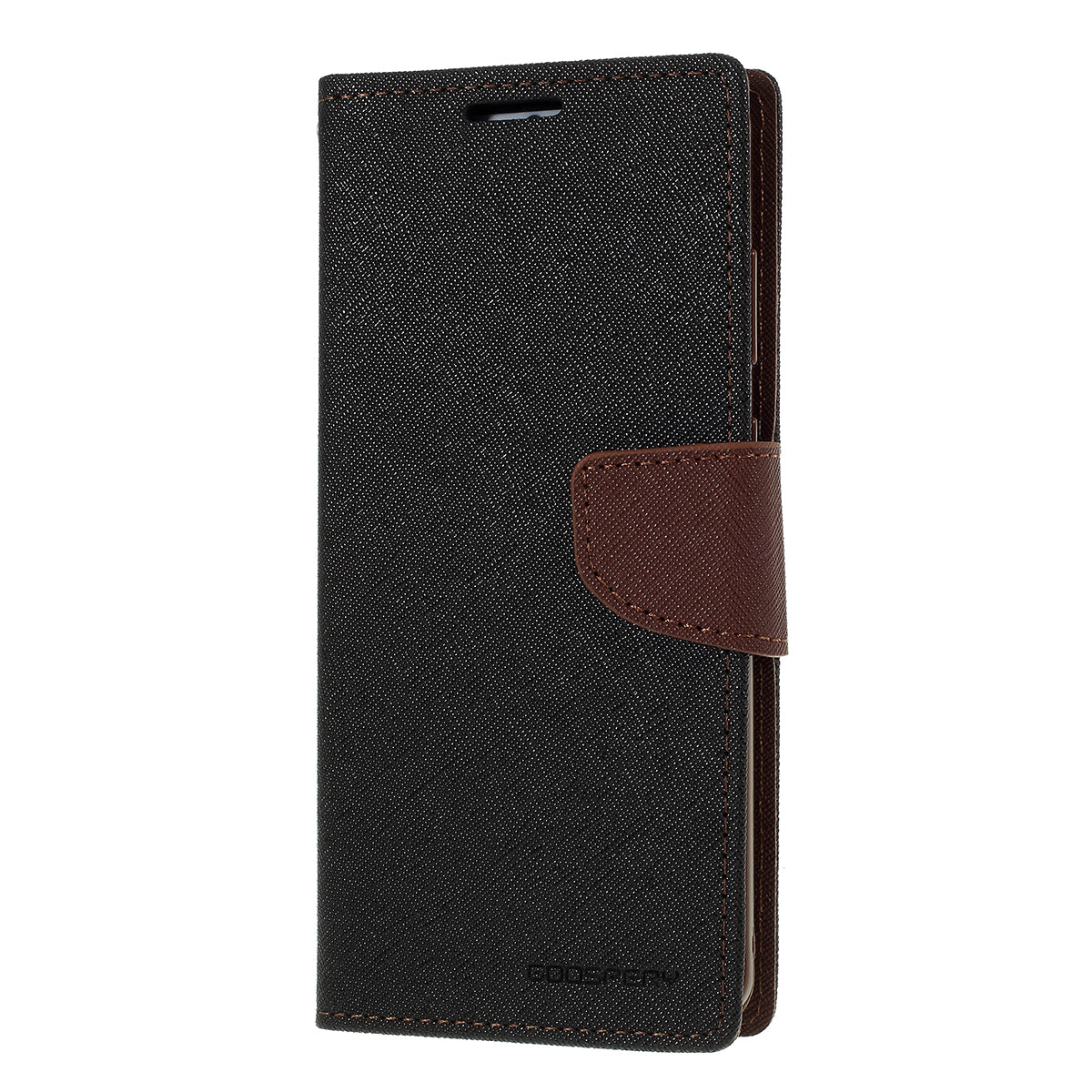 MERCURY GOOSPERY Fancy Diary Leather Protector Cover for Samsung Galaxy S20 Plus - Black / Brown