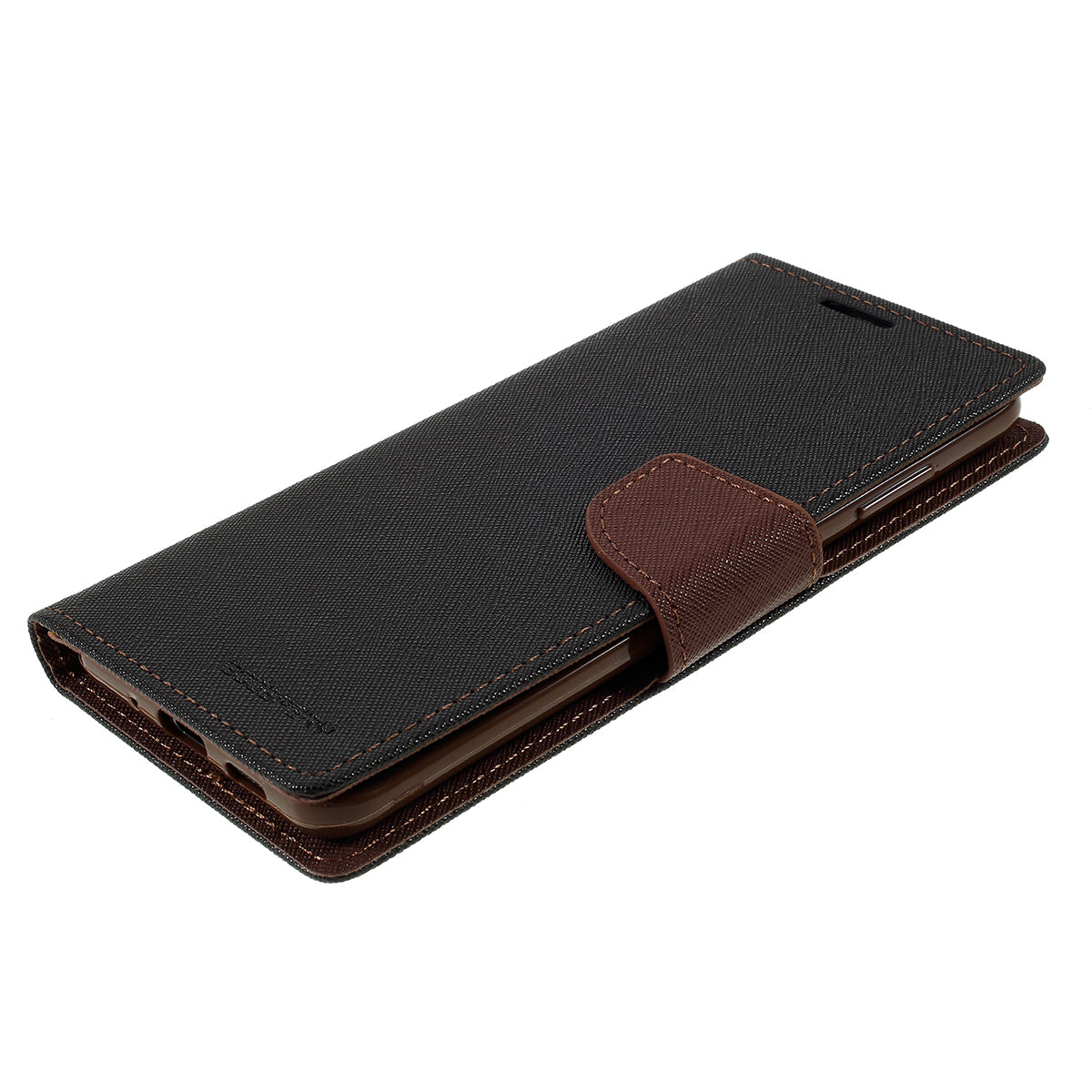 MERCURY GOOSPERY Fancy Diary Leather Protector Cover for Samsung Galaxy S20 Plus - Black / Brown